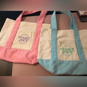 2 Trader Joe’s mini canvas tote